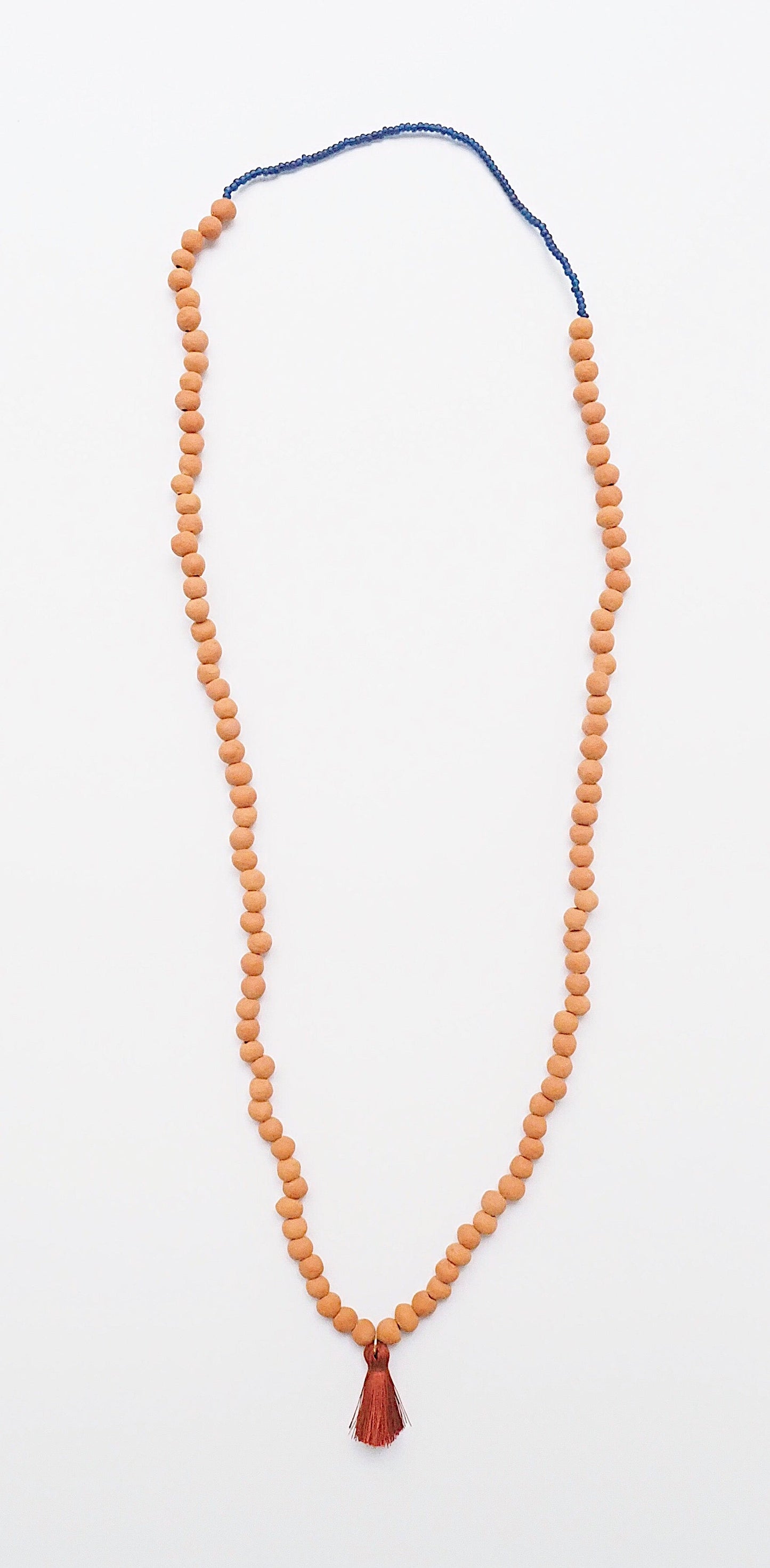 Terra Cotta Tassel Necklace