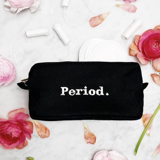 Stylish Sanitary Pouch, Black - Concordia Style Boutique
