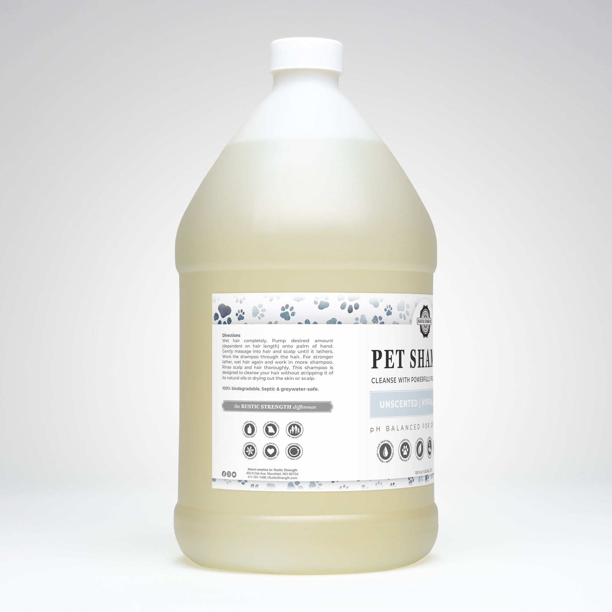 Pet Shampoo | Soothing & Deodorizing | Unscented - Concordia Style Boutique
