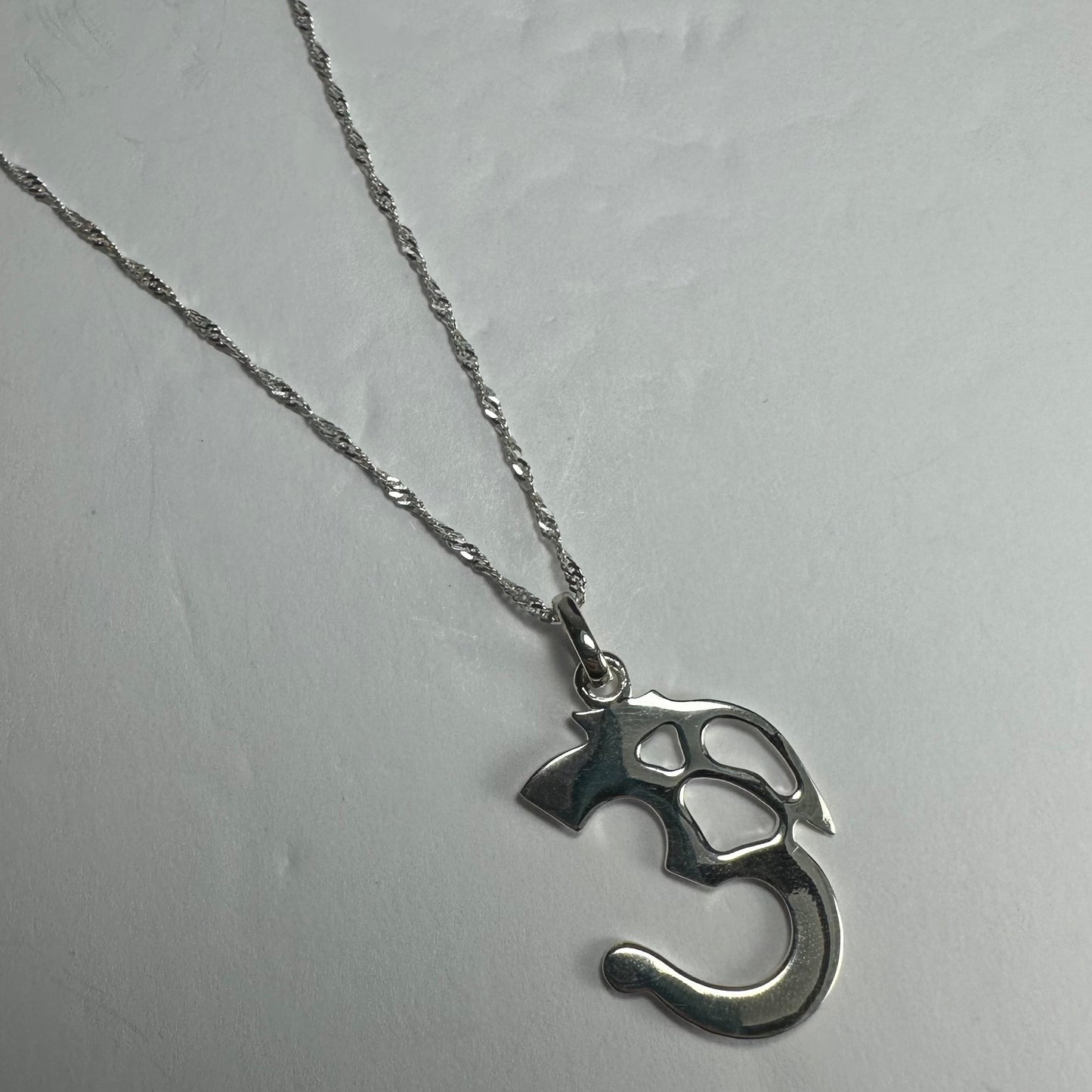 Sterling Silver 'Ohm' Pendant
