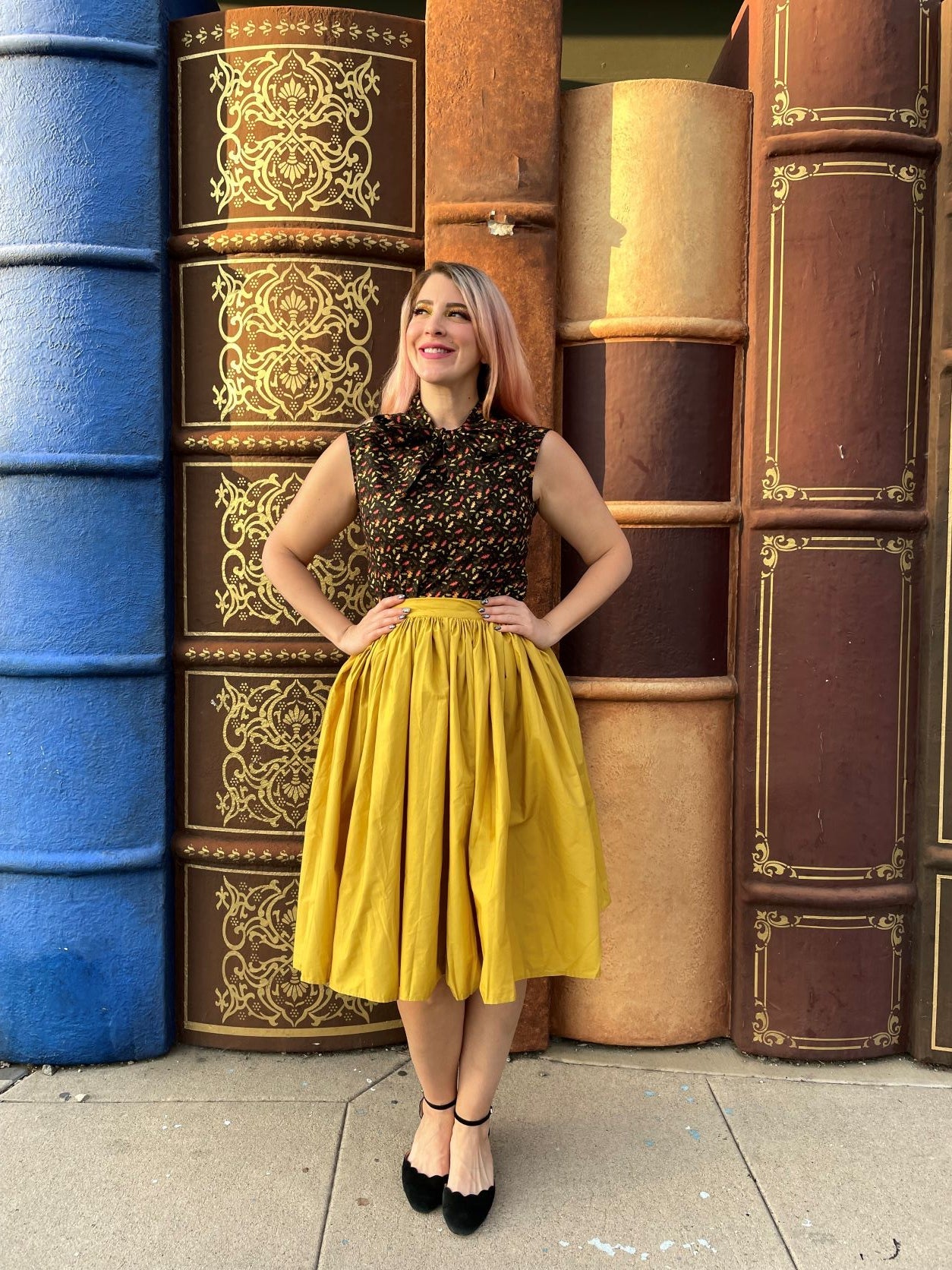 Peggy Swing Skirt in Mustard - Concordia Style Boutique