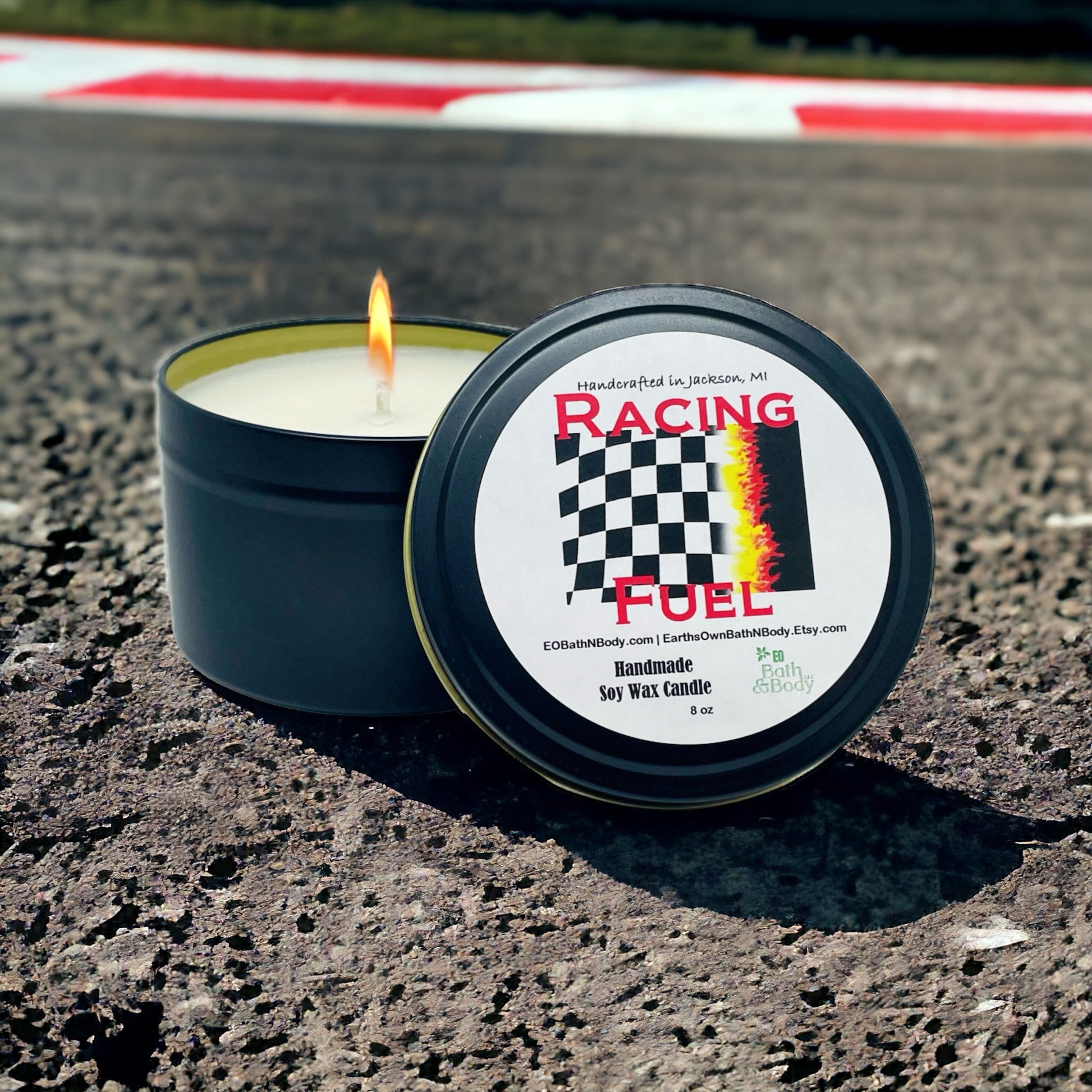 Racing Fuel 110 Hi Octane Fragrance Soy Candle - Choose Size - Concordia Style Boutique