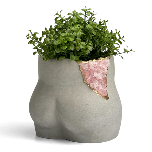 Rose Quartz Butt Planter - Concordia Style Boutique