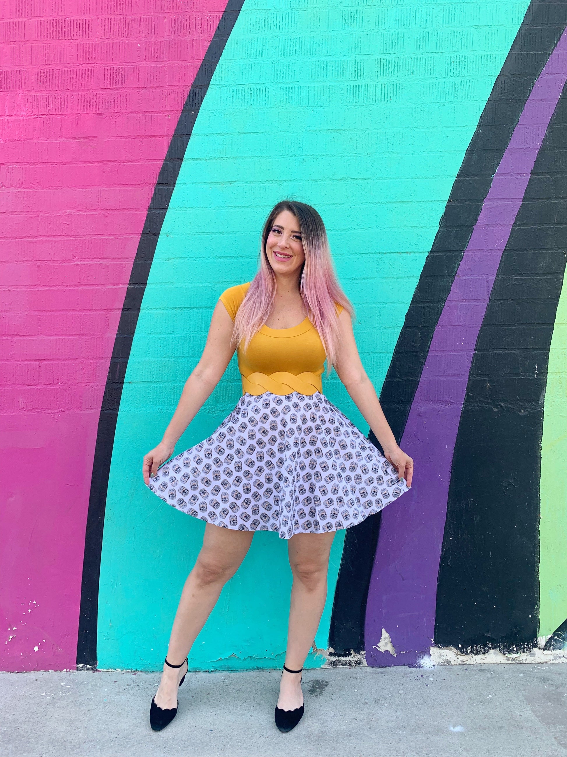 Hedgehog Skater Skirt - Concordia Style Boutique