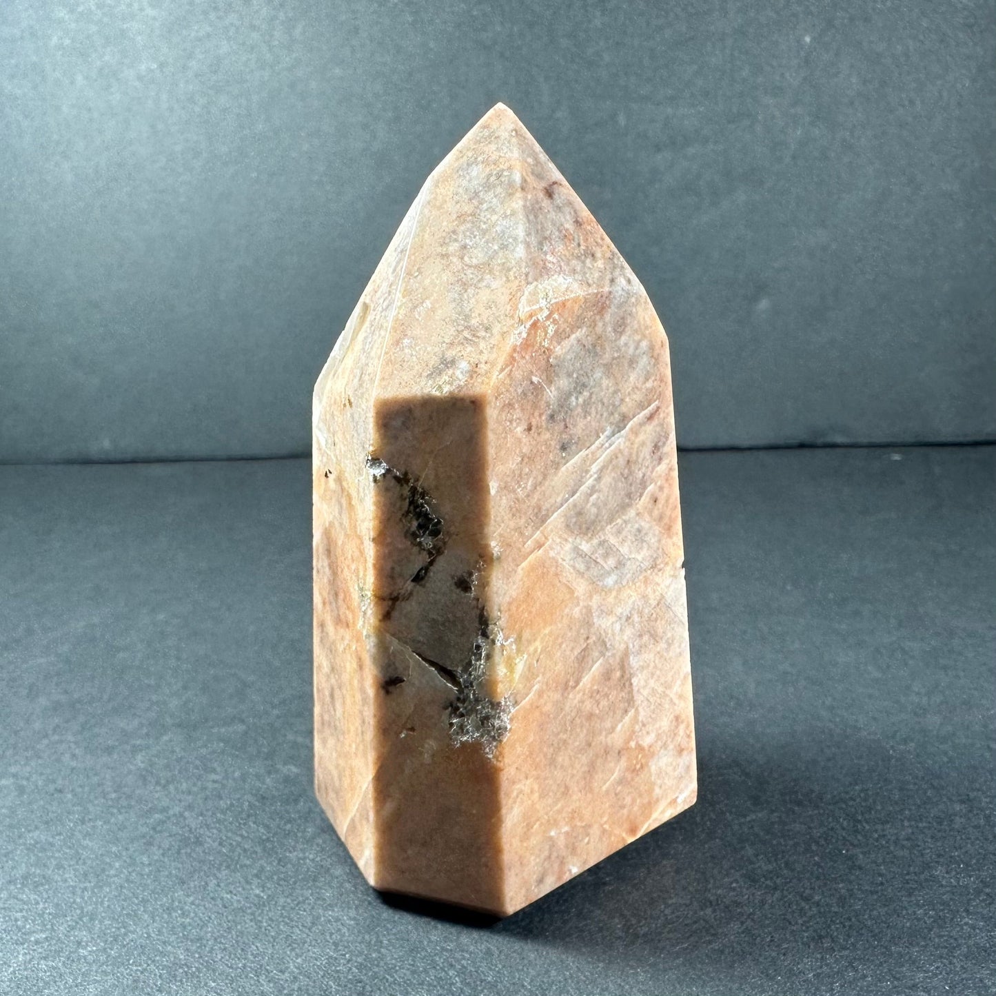 Peach Moonstone Tower from Brazil