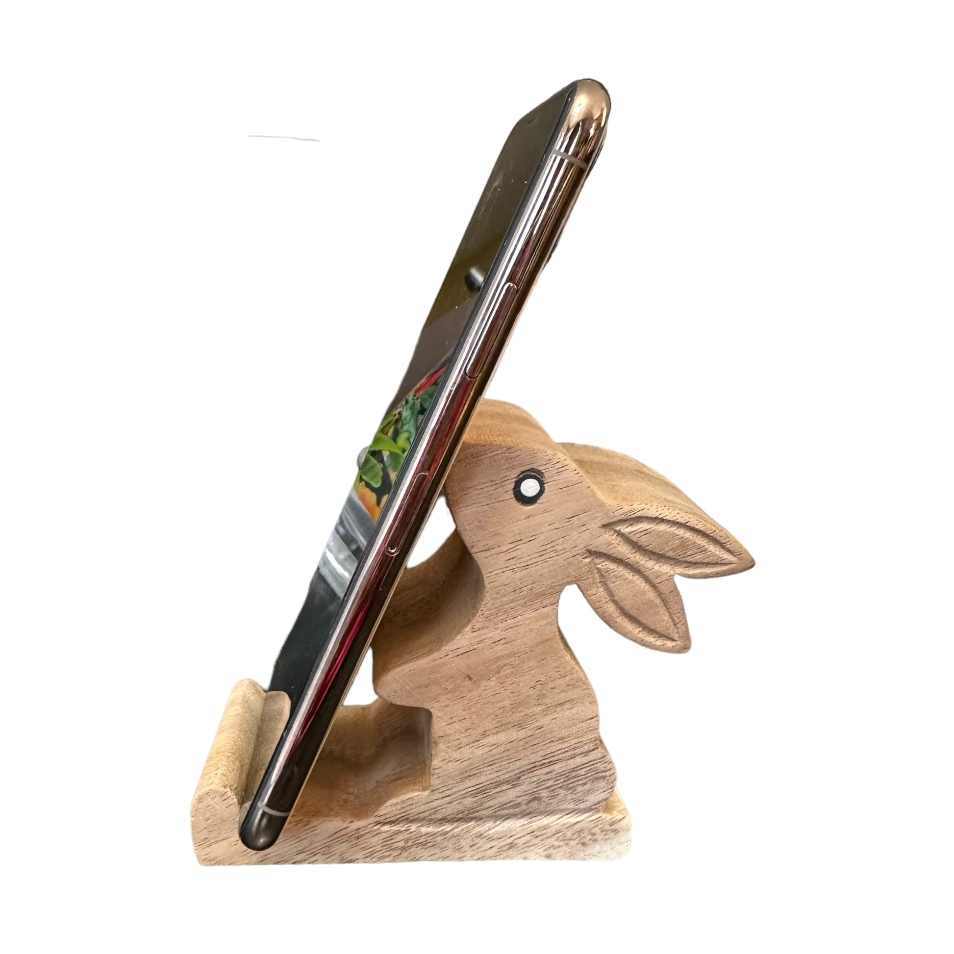 Wooden Cute Rabbit Phone Holder - Concordia Style Boutique