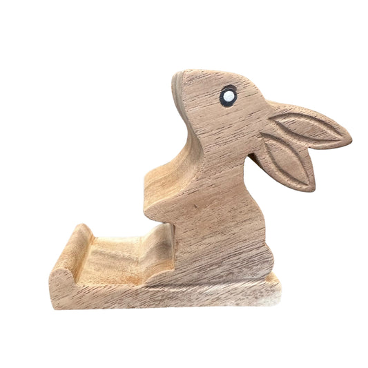 Wooden Cute Rabbit Phone Holder - Concordia Style Boutique
