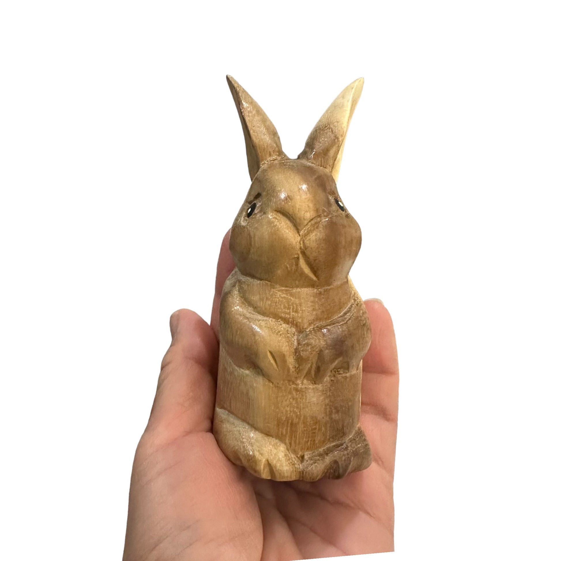 Wooden Standing Bunny Figurine Decoration - Concordia Style Boutique