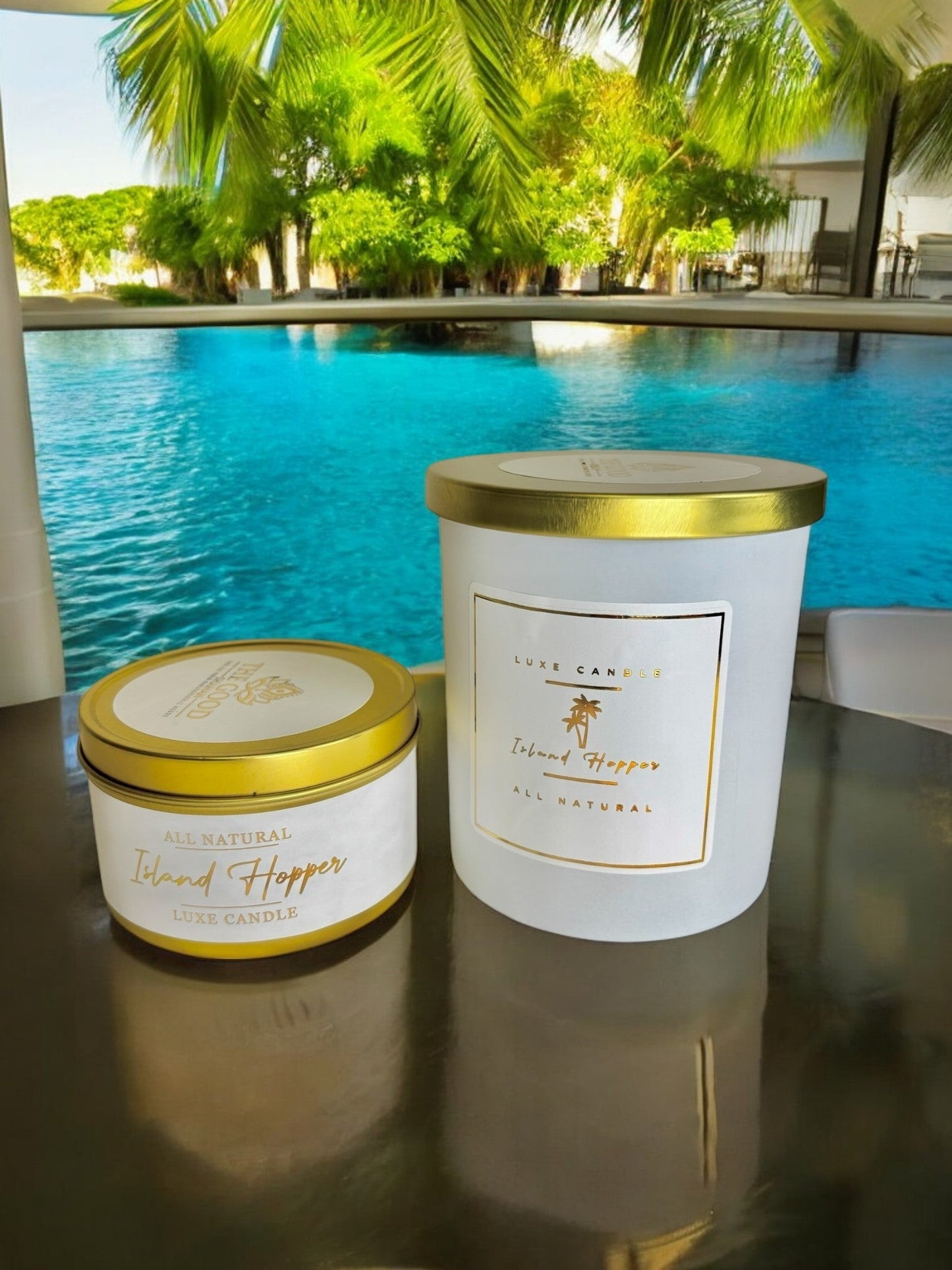 Island Hopper - Luxe Hand-Poured Natural Coconut Wax Candle