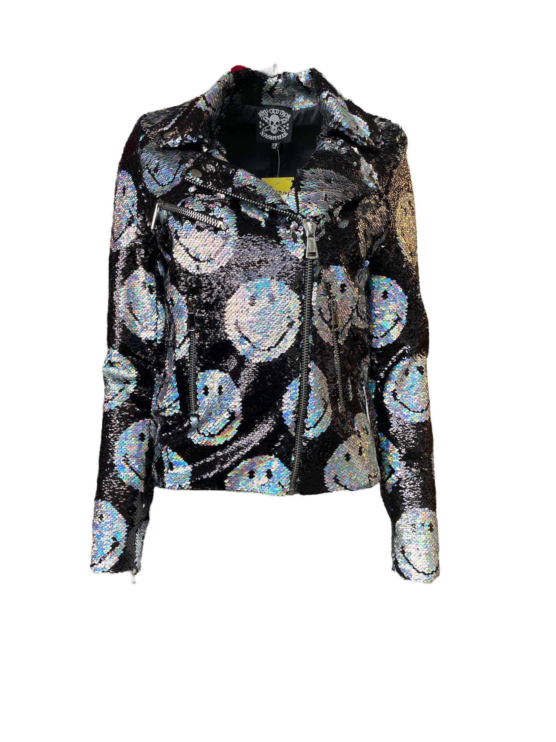 "Any Old  Iron" - x Smiley Iridescent Moto Jacket - Premium Clothing from Any Old Iron - Just $900! Shop now at Concordia Style Boutique