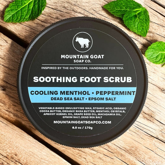 Soothing Peppermint Dead Sea Salt Foot Scrub - Concordia Style Boutique