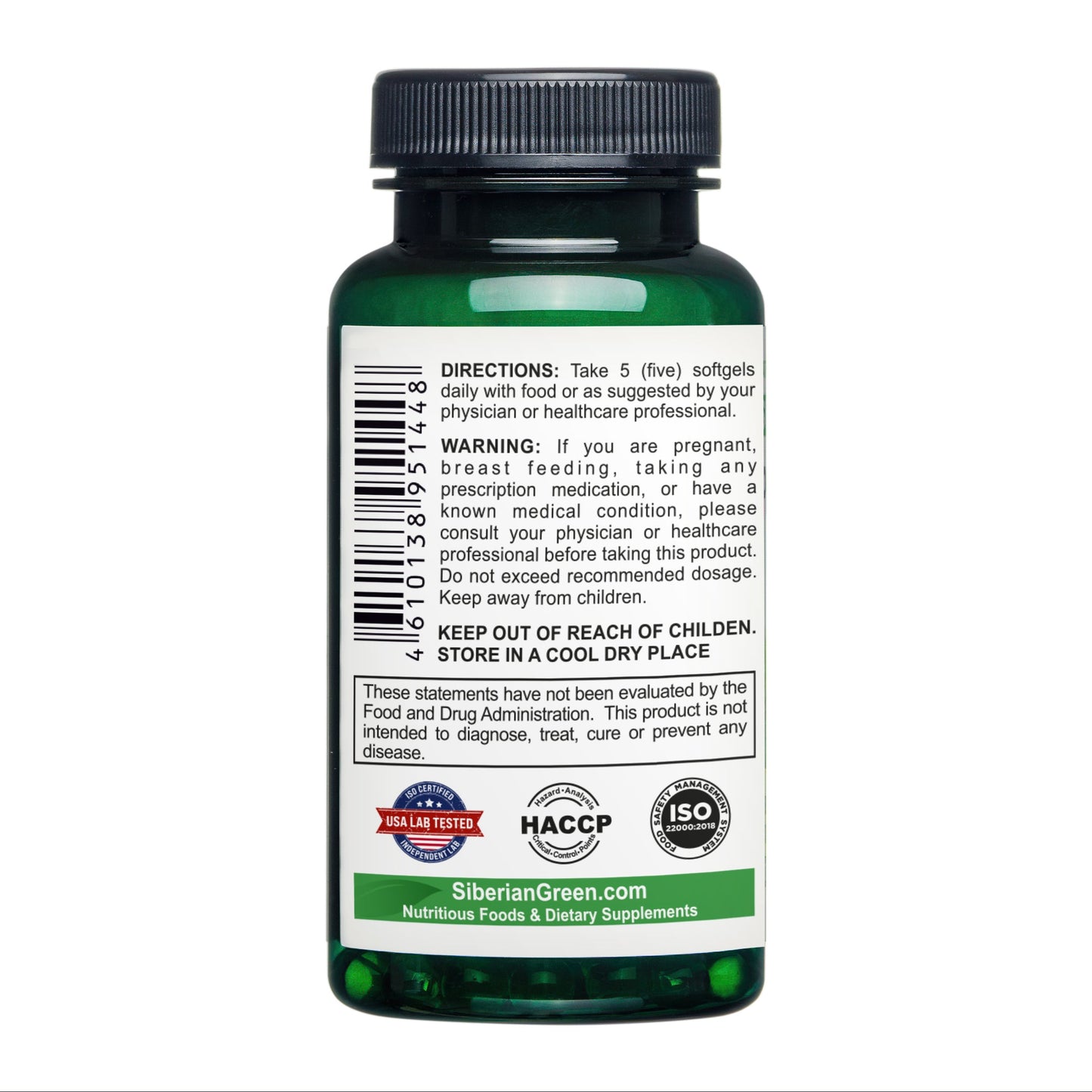 Siberian Pine Nut Oil with Pine Resin Capsules - 200 Softgels | Wild-Harvested, Cold-Pressed, Unrefined - Concordia Style Boutique