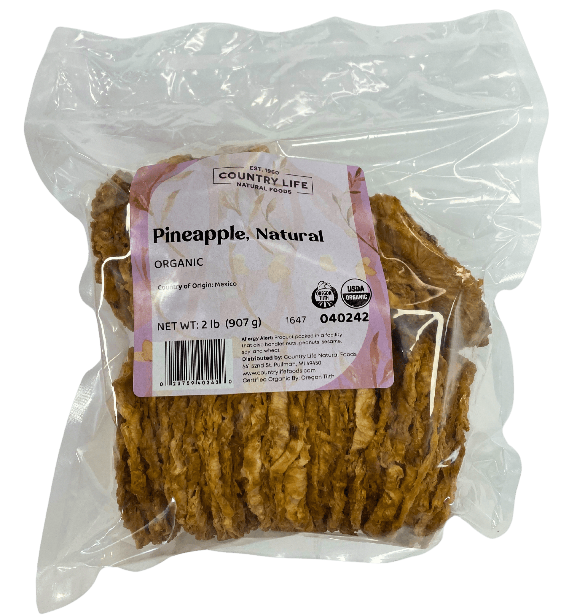 Pineapple Rings, Natural, Organic - Concordia Style Boutique