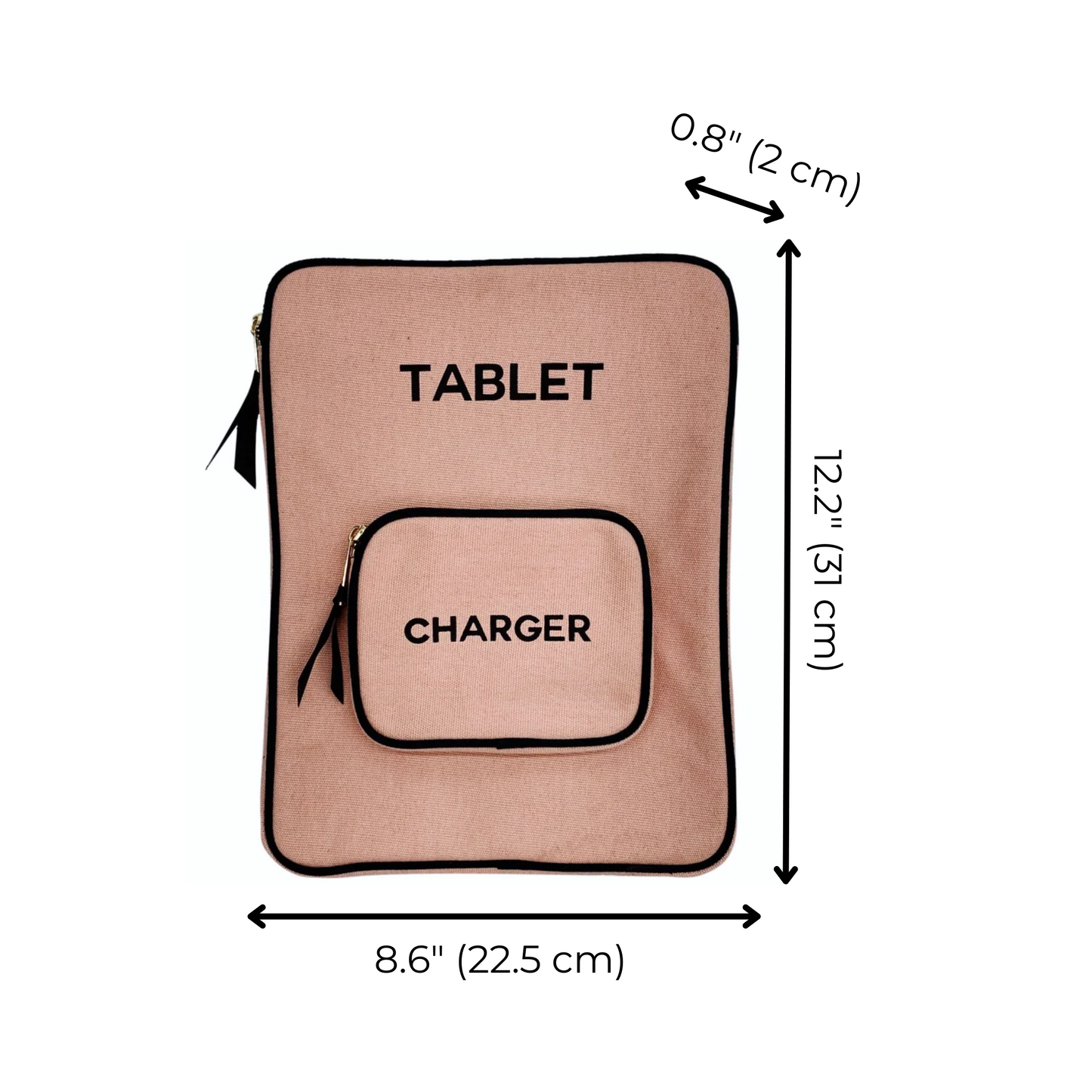 Tablet Case 11", Charger Pocket, Pink/Blush - Premium 5620 - Luggage & Bags > Luggage Accessories > Packing Organizers from Bag-all - Just $21! Shop now at Concordia Style Boutique
