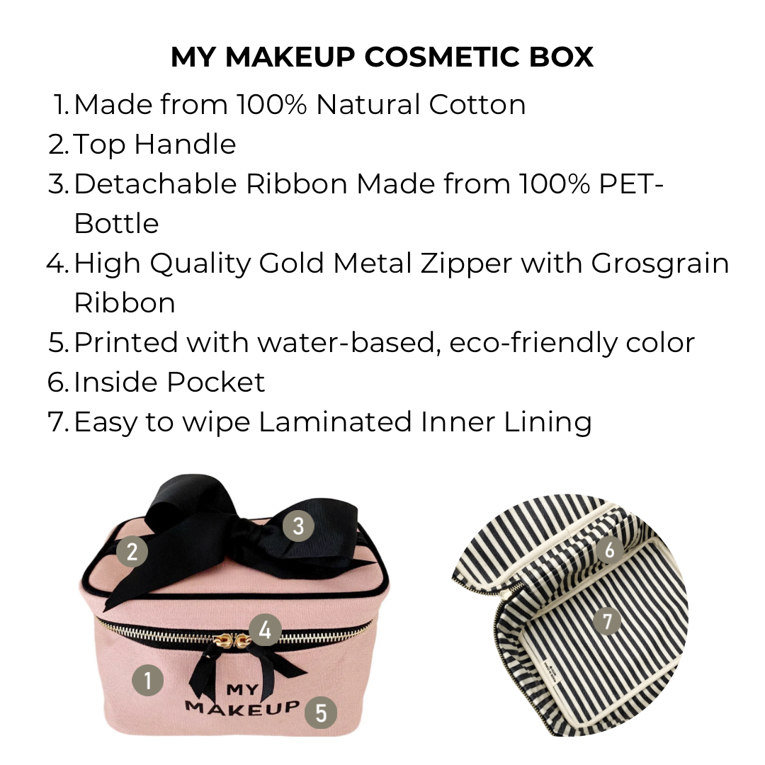 My Makeup Cosmetic Box, Pink/Blush - Concordia Style Boutique
