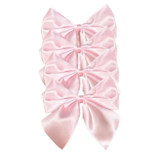 Pink: Satin Bow Napkin Ties - (Set of 4) - Concordia Style Boutique