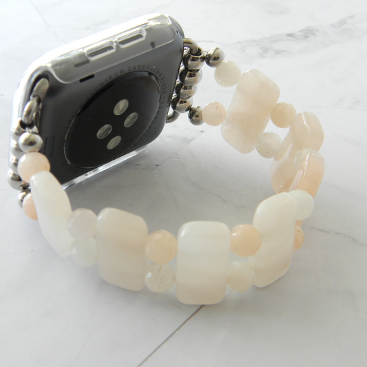 Pink Aventurine Smart Watch Band for Apple