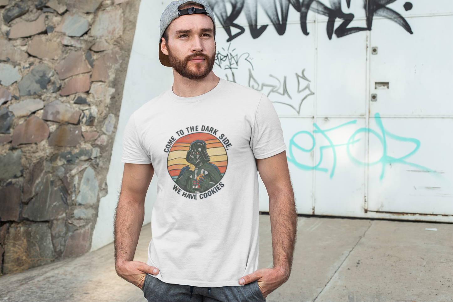 Come to The Dark Side Darth Vader Cookie Graphic Tee