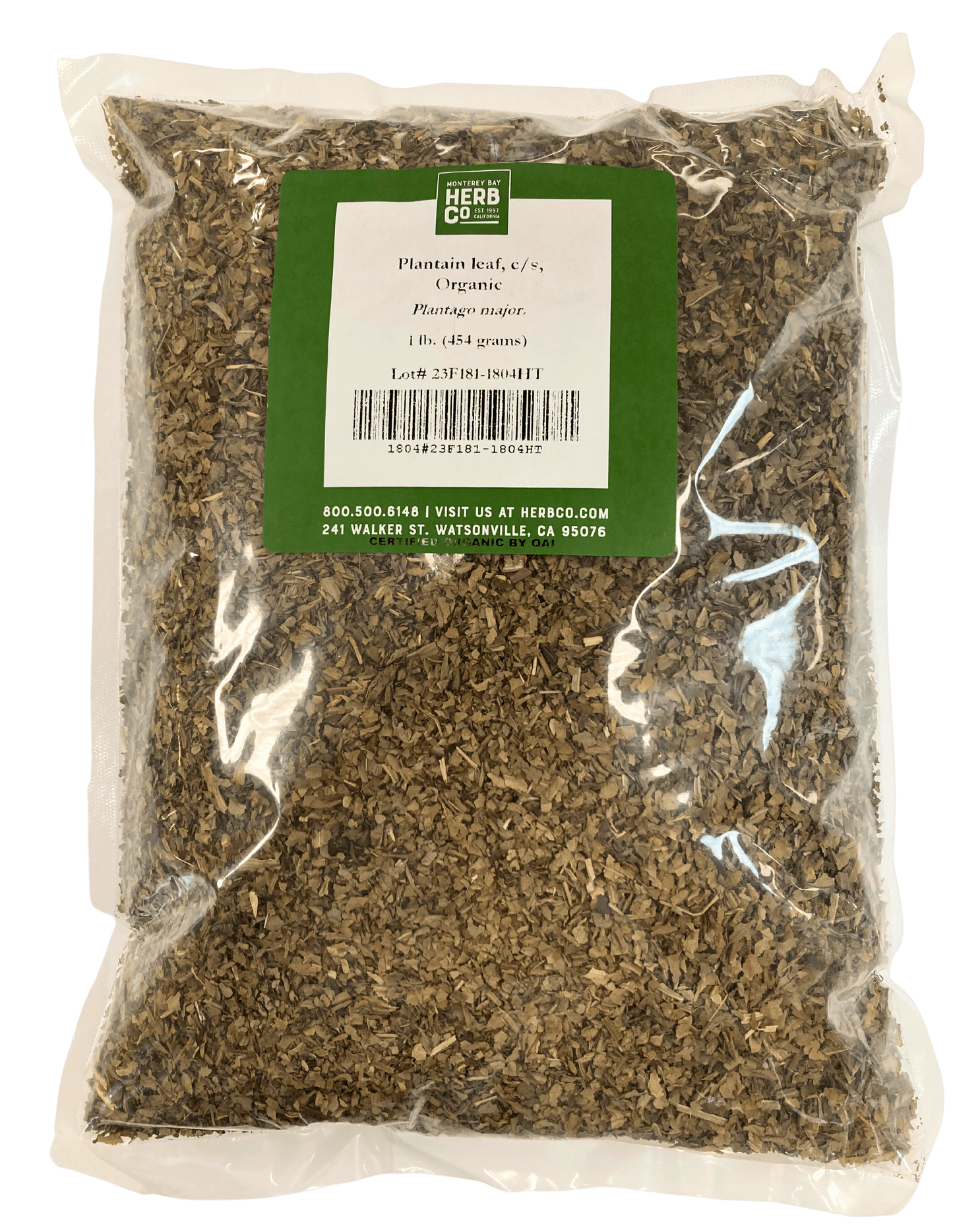 Plantain Leaf, Organic, Cut, Sifted - Concordia Style Boutique