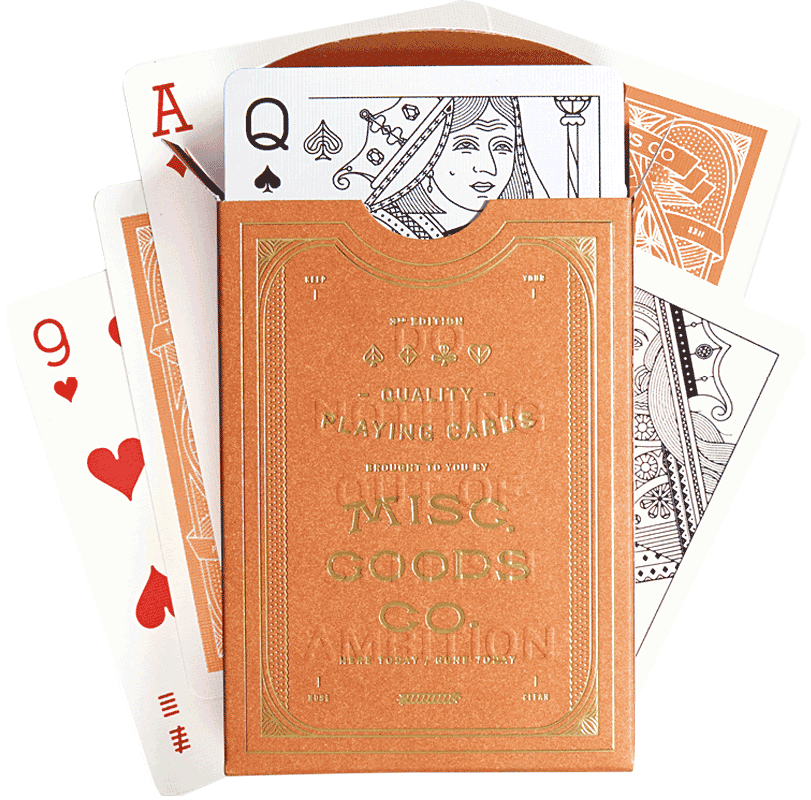 "Misc. Goods" Playing Cards