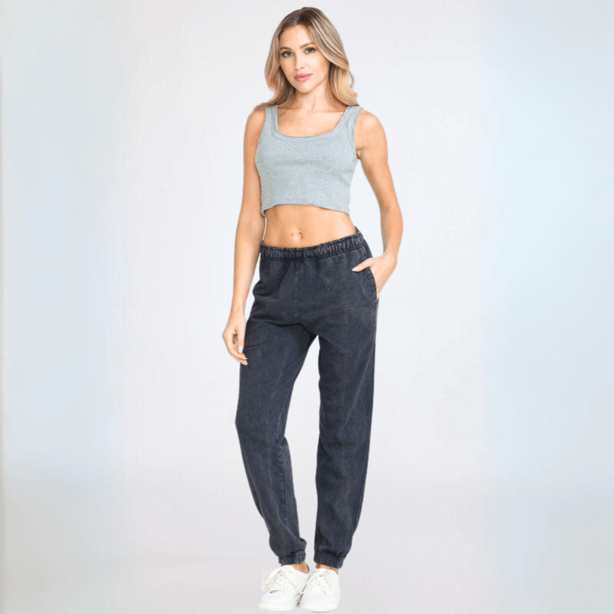 All Day French Terry Pocket Joggers Made in USA - Concordia Style Boutique