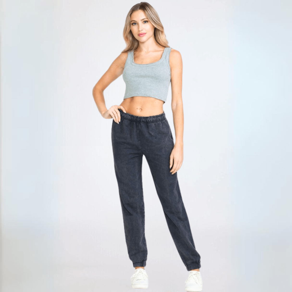 All Day French Terry Pocket Joggers Made in USA - Concordia Style Boutique