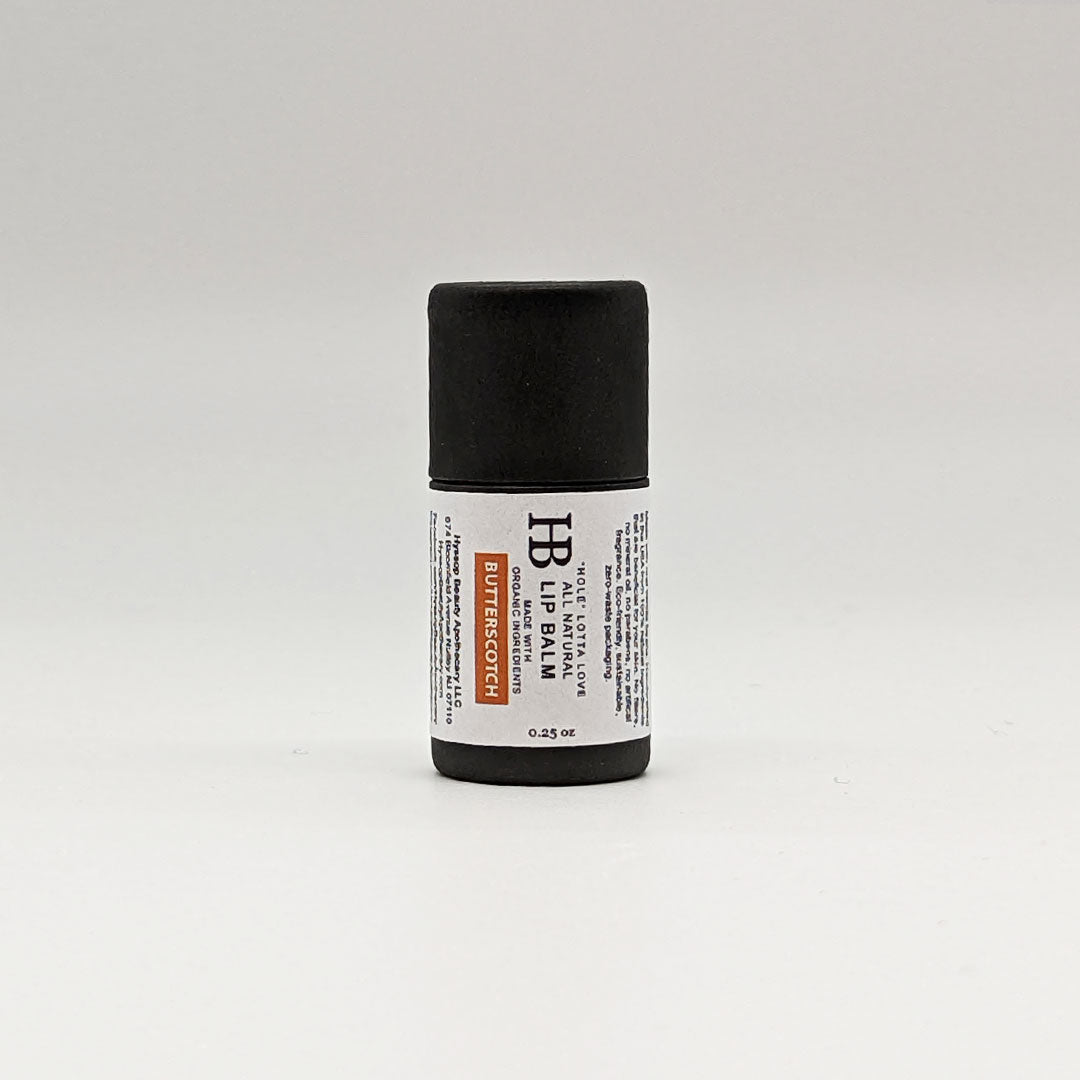 "Hole" Lotta Love Lip Balm - Butterscotch Short - Premium Lip Balms from Hyssop Beauty Apothecary L.L.C. - Just $7! Shop now at Concordia Style Boutique