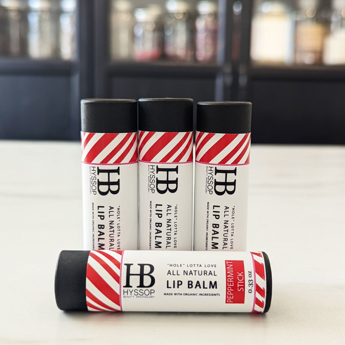 "Hole" Lotta Love Lip Balm - Peppermint Stick - Premium Lip Balms from Hyssop Beauty Apothecary L.L.C. - Just $8! Shop now at Concordia Style Boutique