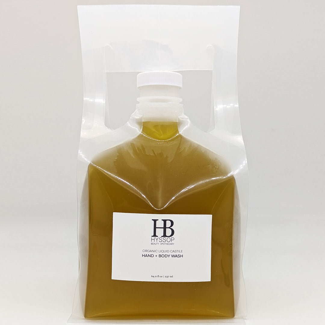 Organic Liquid Castile Hand + Body Wash - 1/2 Gallon (64oz) - Concordia Style Boutique