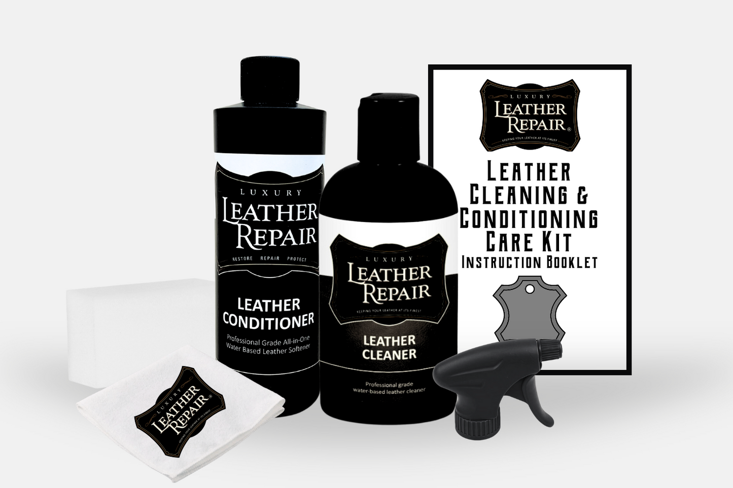 Leather Cleaning and Conditioning Care Kit