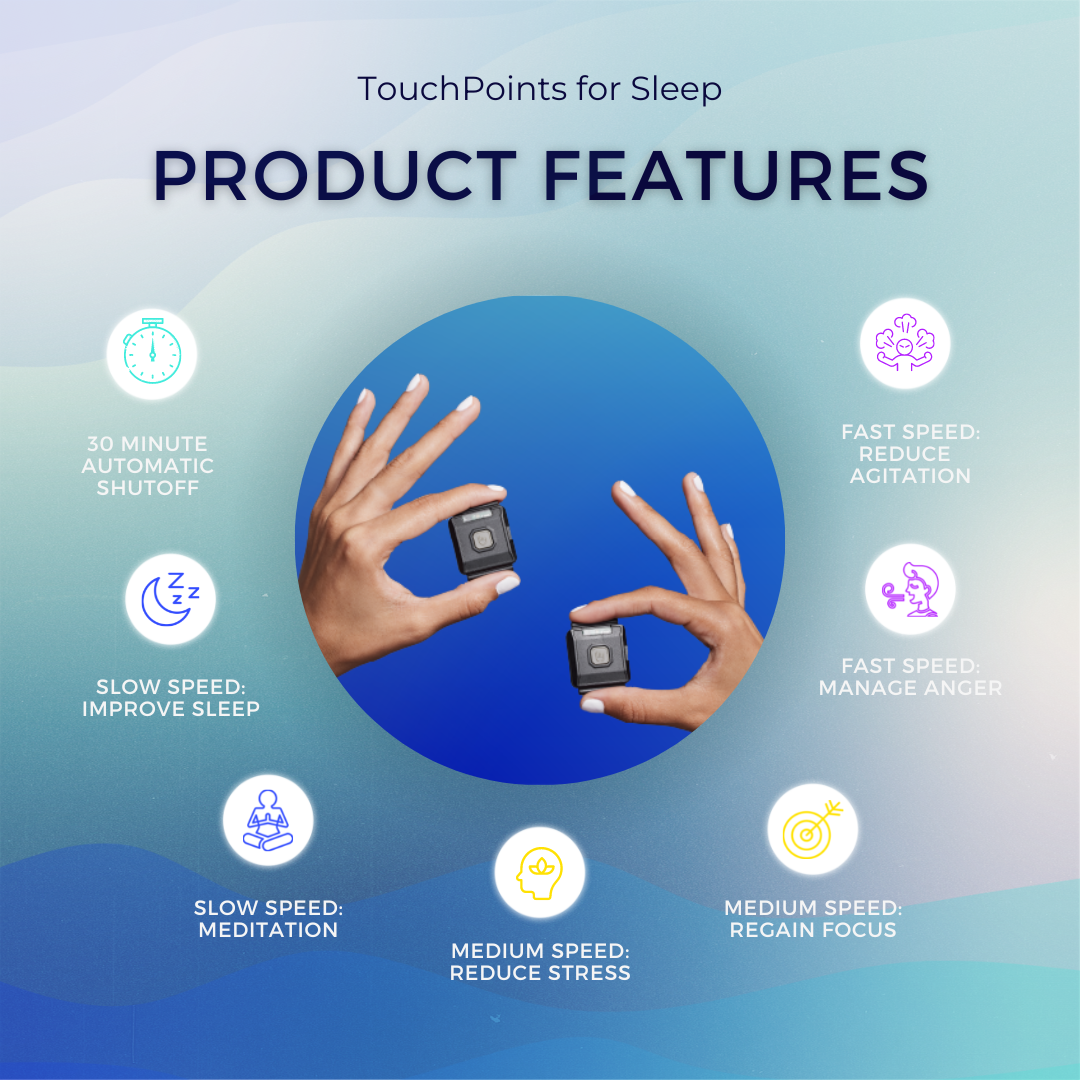 TouchPoints for Sleep - TouchPoints are wearable devices designed to reduce stress, improve sleep, and increase focus with BLAST - Concordia Style Boutique
