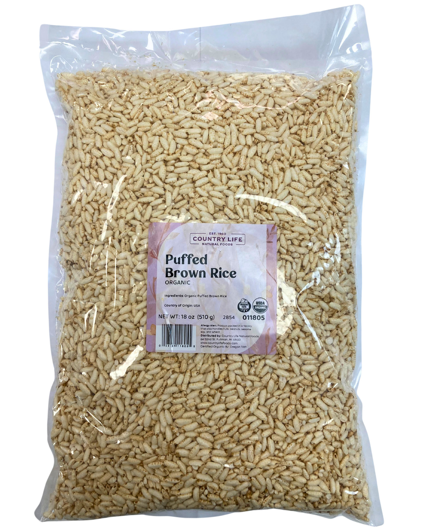 Puffed Brown Rice, Organic - Concordia Style Boutique