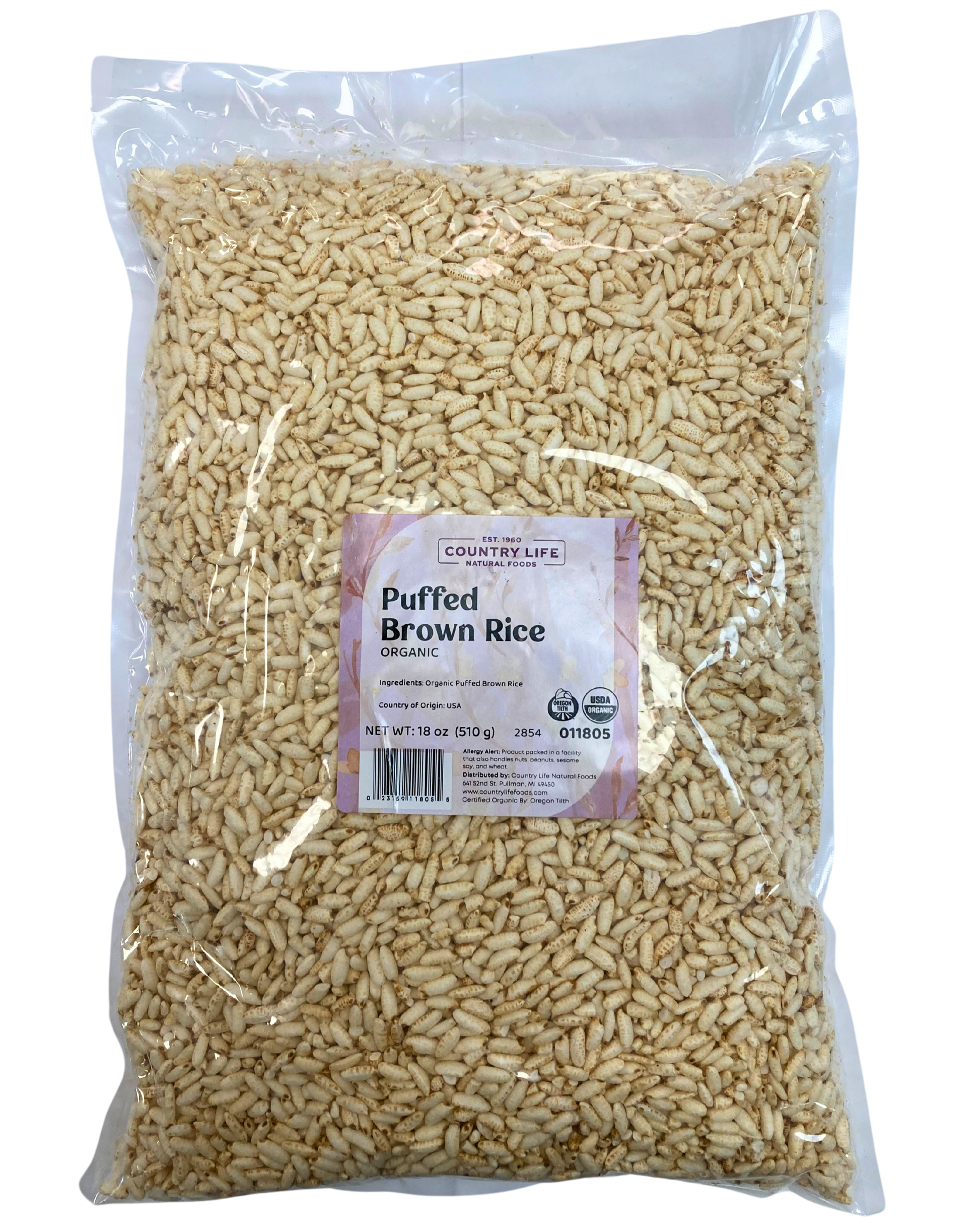 Puffed Brown Rice, Organic - Concordia Style Boutique