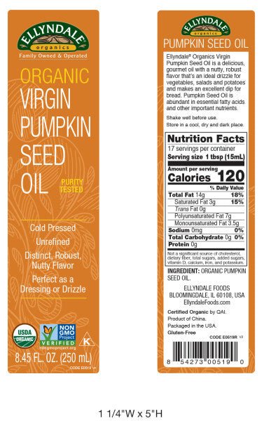 Pumpkin Seed Oil, Virgin, Organic - Concordia Style Boutique
