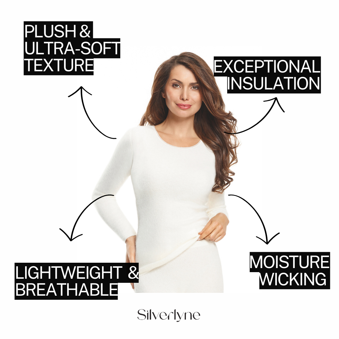 Pure Angora | Long sleeve base layer shirt (Women's)