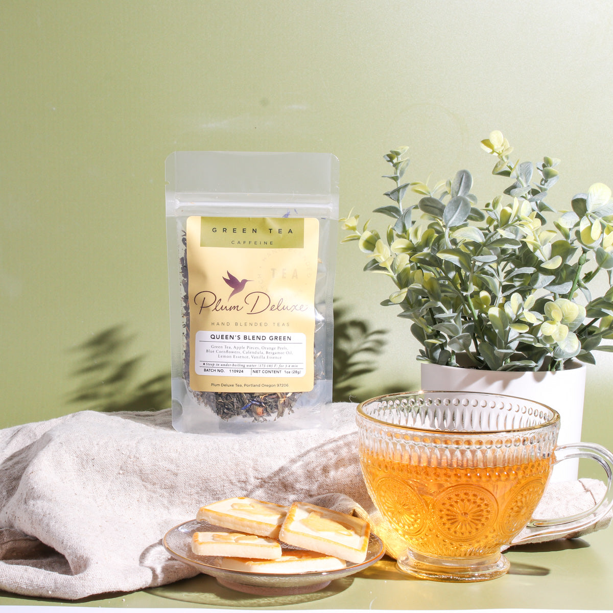 Queen's Blend Green Tea (Lemon Crème Earl Grey) - Concordia Style Boutique