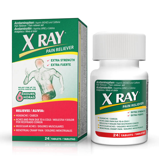 Extra Strength Pain Reliever: Acetaminophen - 500 mg - Aspirin Caffeine - 24 Tablets Each - Potent Formula for Migraine Headache and Back Pain Relief - Reduces Inflammation - Premium Acetaminophen from Concordia Style Boutique - Just $21.98! Shop now at Concordia Style Boutique