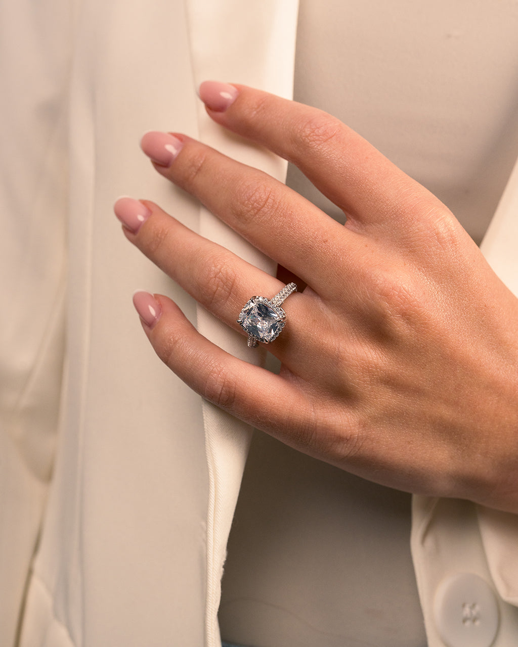Sterling Silver Jessa CZ Radiant Ring - Concordia Style Boutique