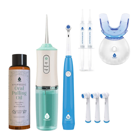 Pursonic Ultimate Oral Care Bundle – Flosser, Electric Toothbrush, Whitening, and Ayurveda Care - Concordia Style Boutique