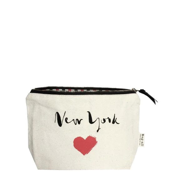 New York Heart Pouch, Cream - Concordia Style Boutique