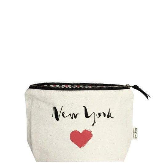 New York Heart Pouch, Cream - Concordia Style Boutique
