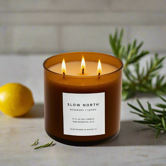 Rosemary + Lemon - Signature 3-Wick Candle - Concordia Style Boutique