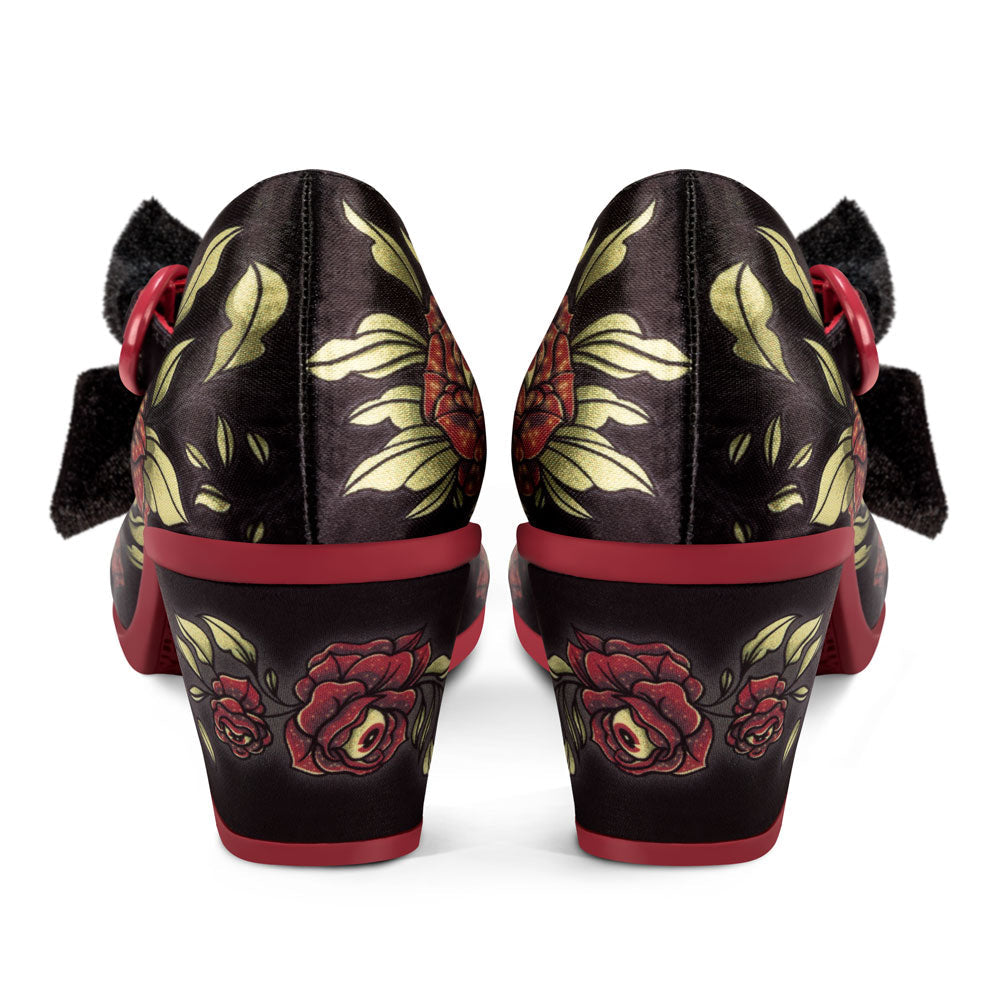 Chocolaticas® Mid Heels Rose Of Life Women's Mary Jane Pump - Concordia Style Boutique