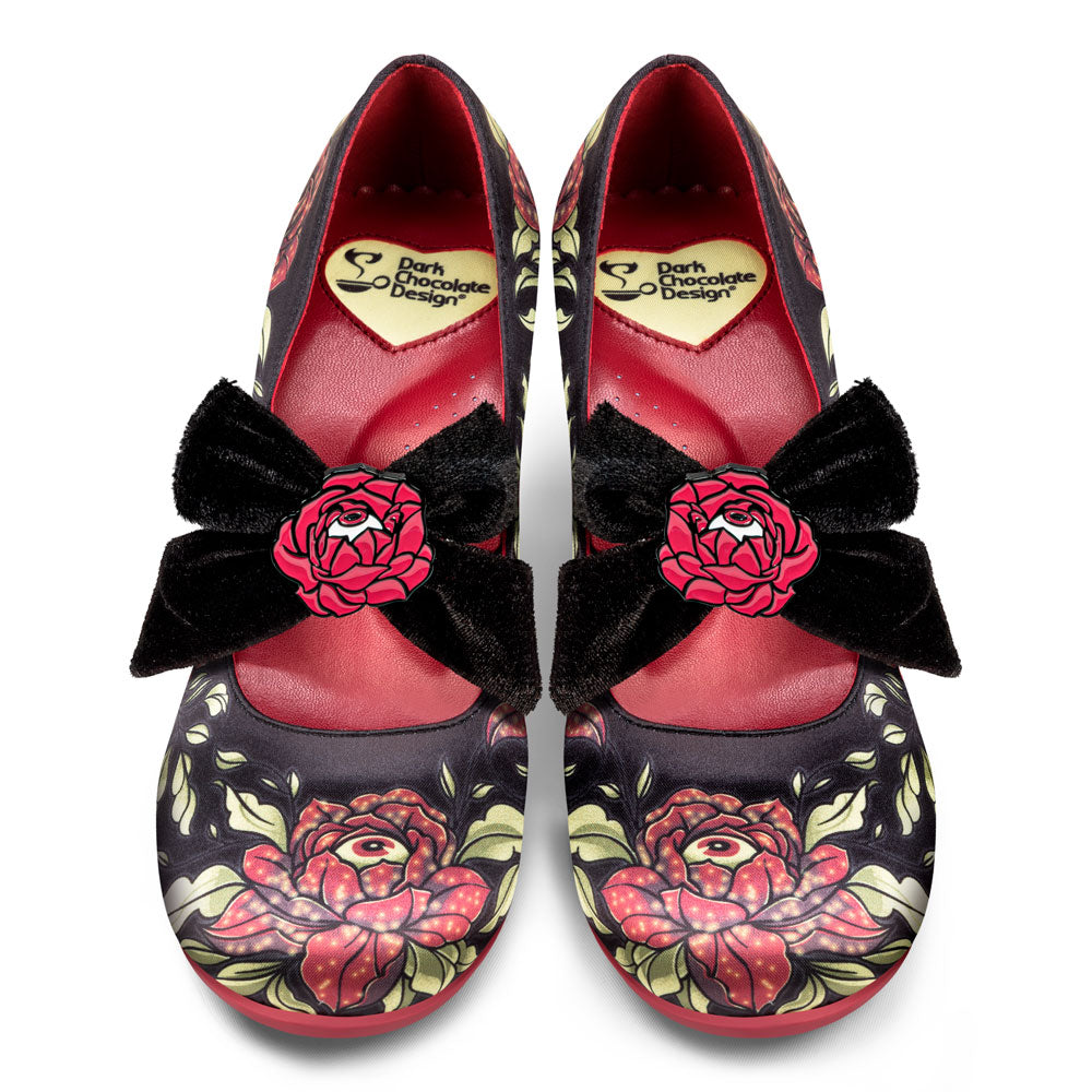 Chocolaticas® Mid Heels Rose Of Life Women's Mary Jane Pump - Concordia Style Boutique