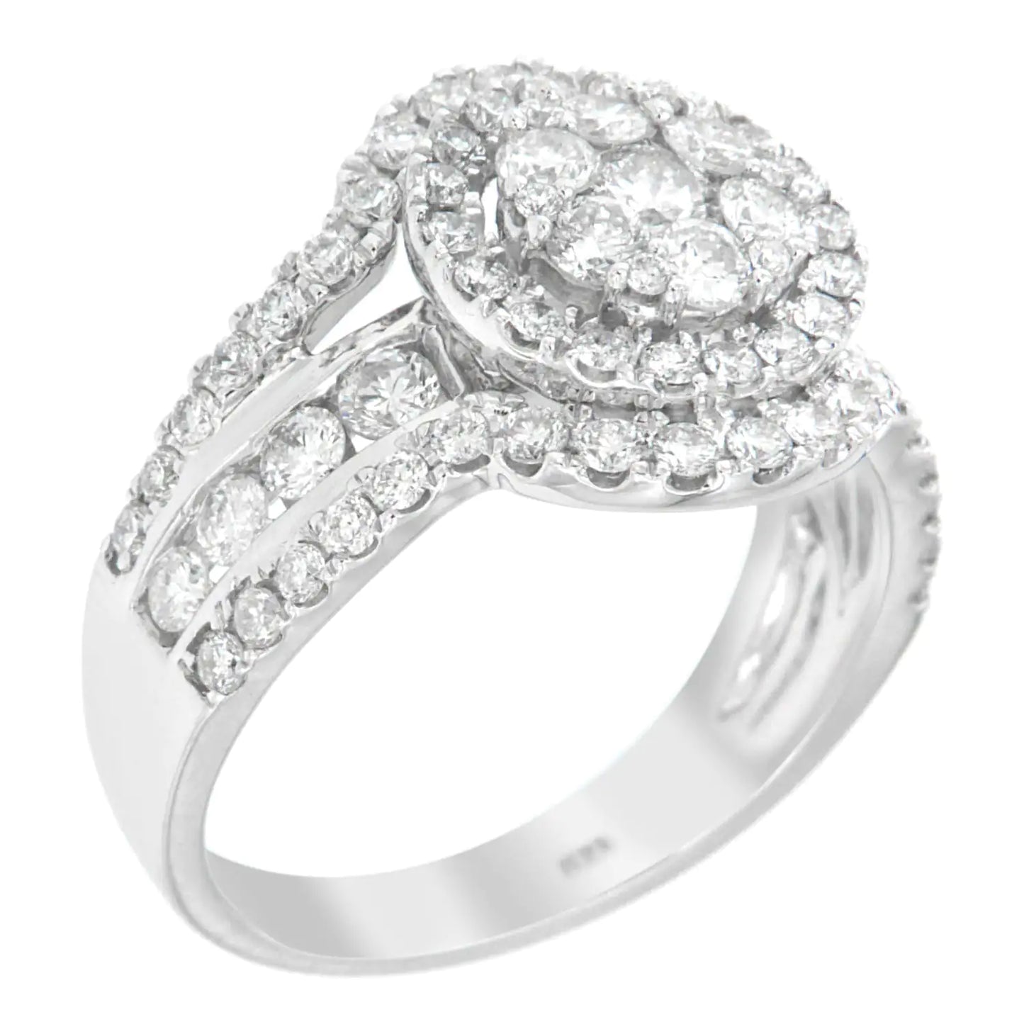 *SOLD OUT* 14k White Gold 2ct TDW Diamond Engagement Ring (H-I,SI2-I1) - Concordia Style Boutique