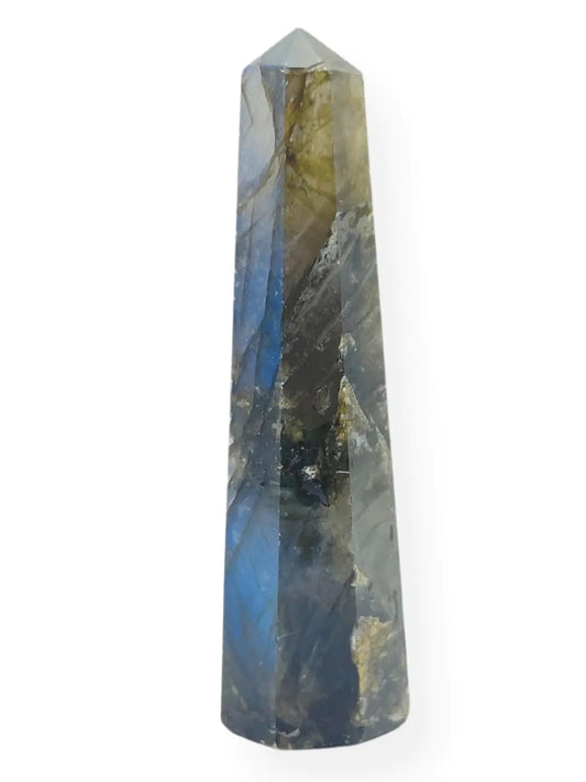 Labradorite Gemstone Obelisk Tower ( 3 Inch - 70 mm) - Premium Gemstone Obelisk Tower from Concordia Style Boutique - Just $25.96! Shop now at Concordia Style Boutique