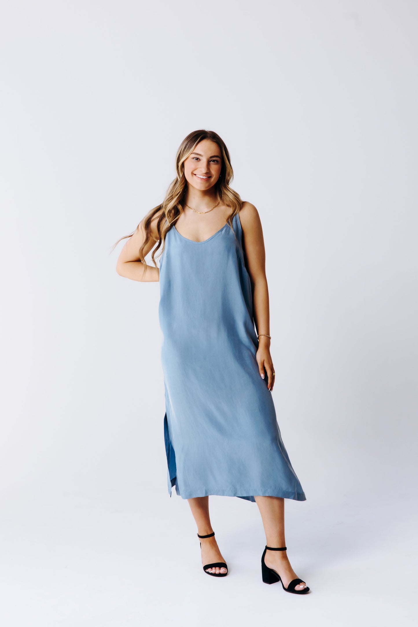 Washable Silk Midi Dress