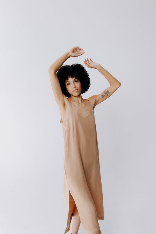 Washable Silk Midi Dress