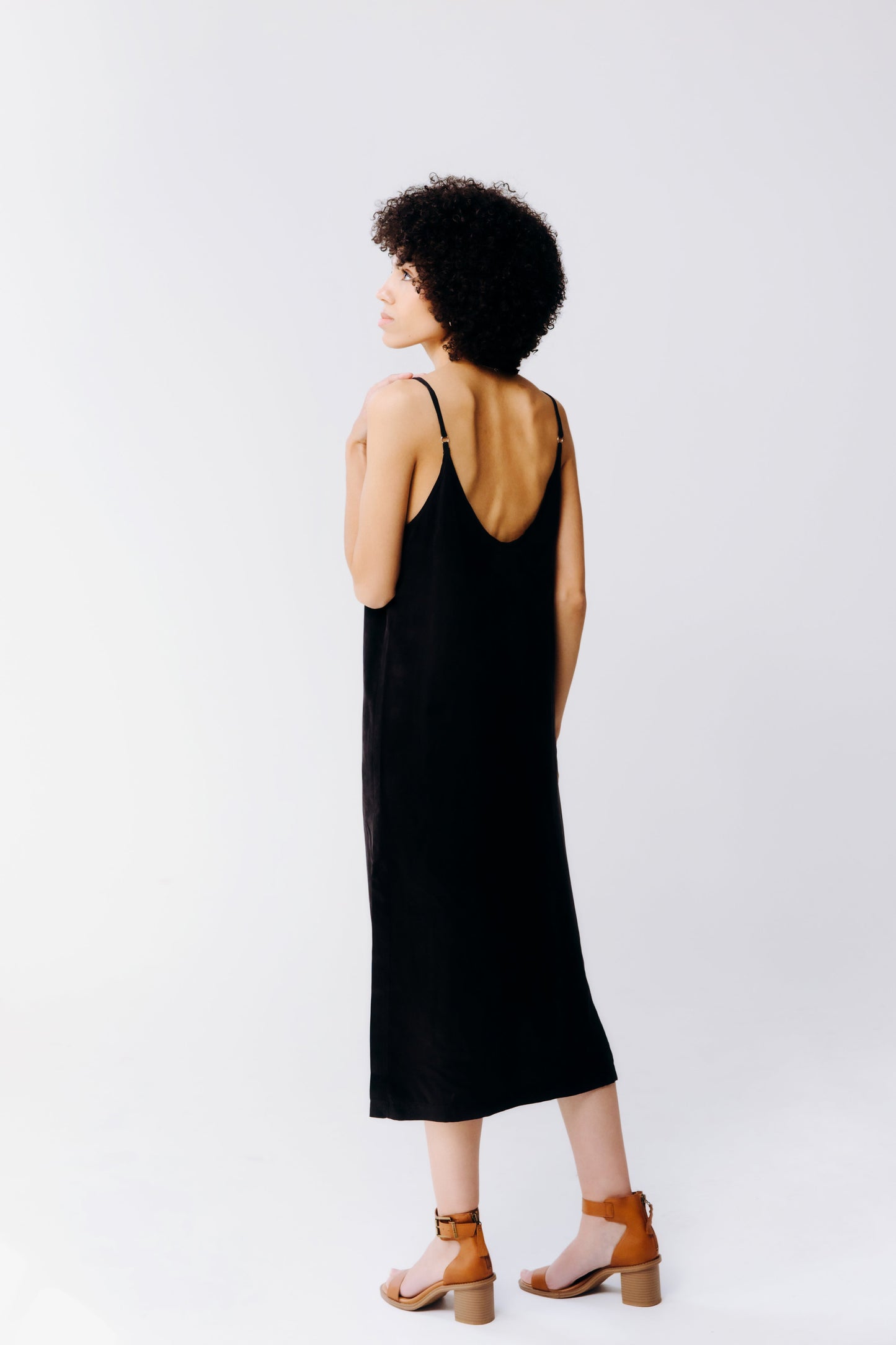 Washable Silk Midi Dress