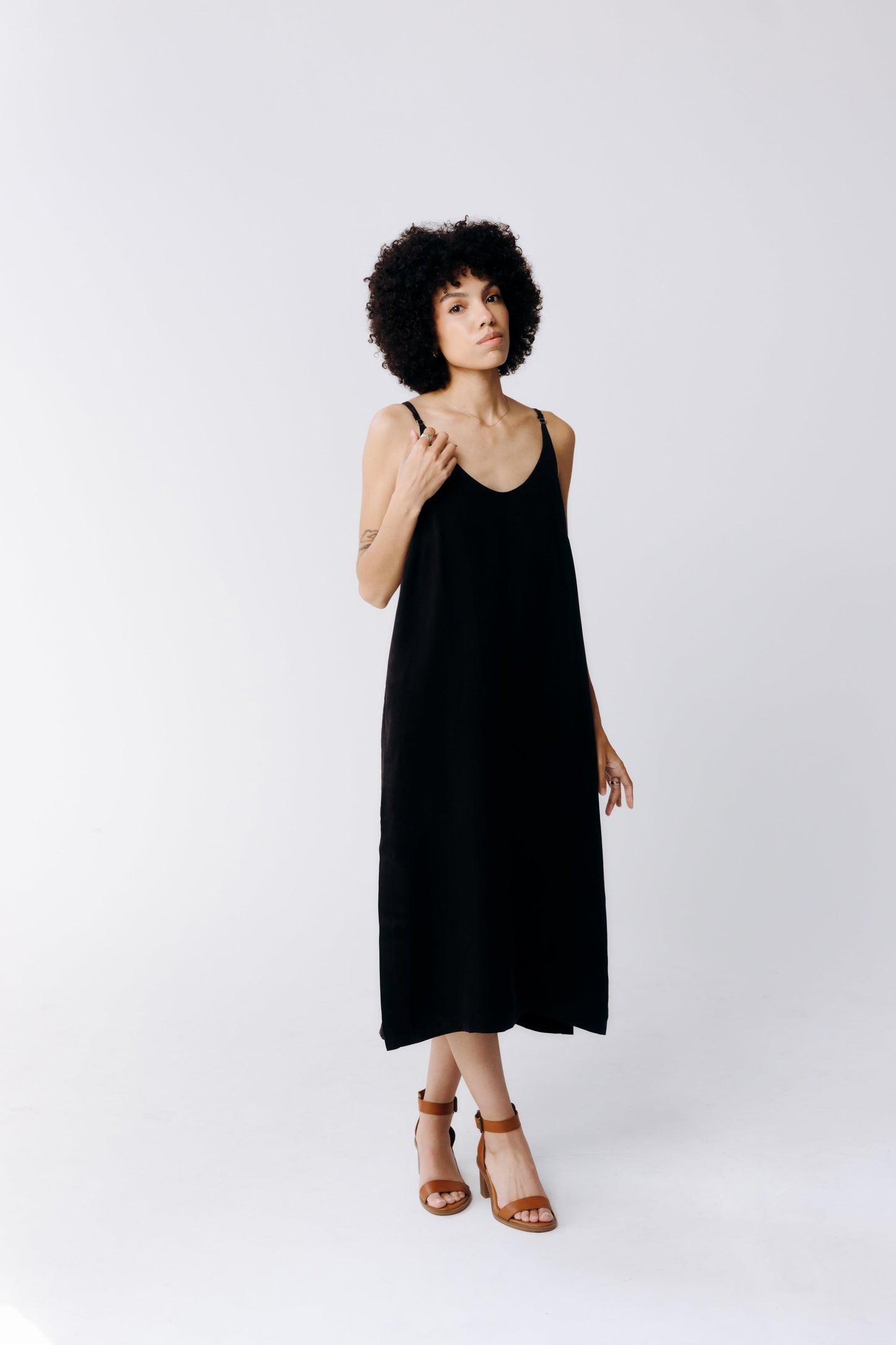 Washable Silk Midi Dress